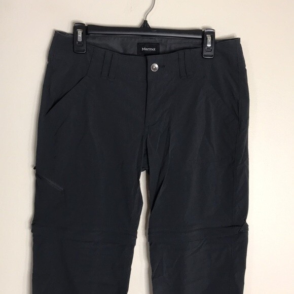Marmot ladies lightweight nylon convertible pants outdoors hiking size 8 - Picture 2 of 12